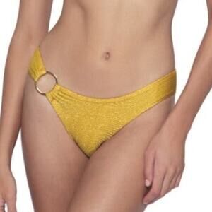 PQ SWIM PILYQ Swim Bottoms Size Small NWT Eden Ring Full Gold Coast Teeny Swim